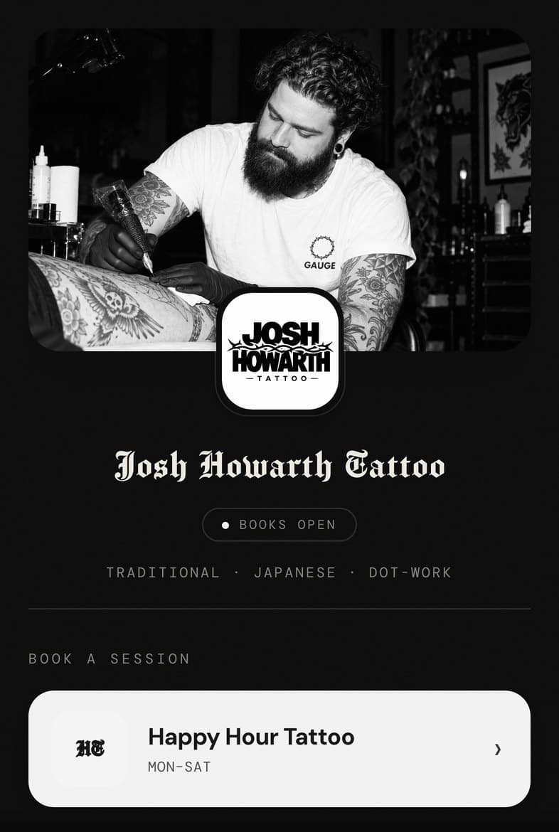 Josh Howarth Tattoo's page on Gauge